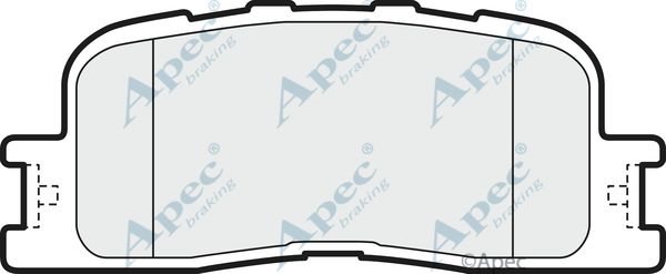 APEC BRAKING Комплект тормозных колодок, дисковый тормоз PAD1471